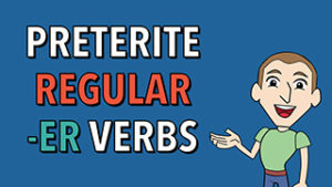 ‎Spanish bite preterite er verbs