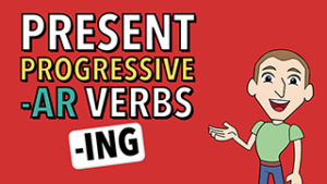 present progressive AR verbs thumbnail