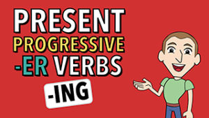 present progressive ER verbs thumbnail